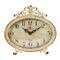 Hello Honey® 6.5" Distressed Pewter Mantel Clock